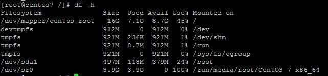 Linux查看磁盘空间命令