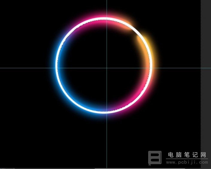 PS 制作彩色发光圆环详细教程