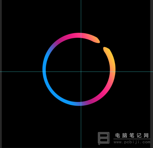 PS 制作彩色发光圆环详细教程