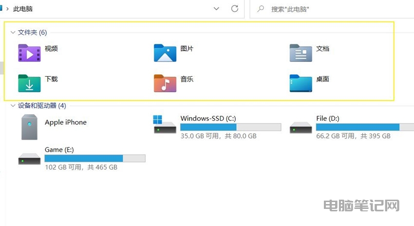 Win11 此电脑 6 个常用文件夹没了怎么办