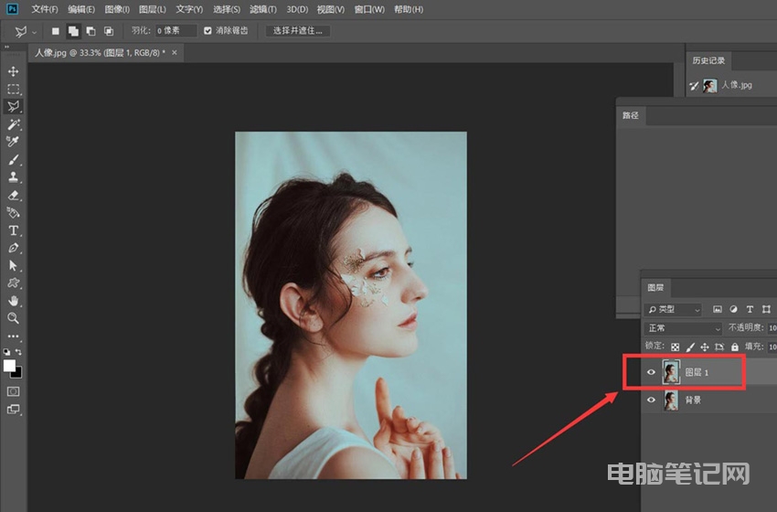 PhotoShop 怎么添加动感模糊效果